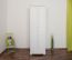 Kleiderschrank Kiefer Vollholz massiv weiß lackiert Junco 15A - Abmessung 195 x 65 x 59 cm