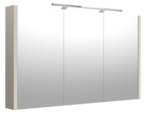 Badezimmer - Spiegelschrank Noida 08, Farbe: Beige – 65 x 108 x 12 cm (H x B x T)
