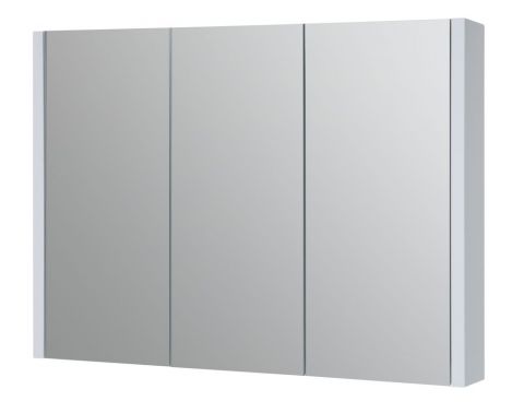 Bad - Spiegelschrank Bidar 19, Farbe: Weiß glänzend – 65 x 90 x 12 cm (H x B x T)