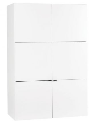 Jugendzimmer - Kleiderschrank Marincho 20, Farbe: Weiß - Abmessungen: 159 x 107 x 53 cm (H x B x T)