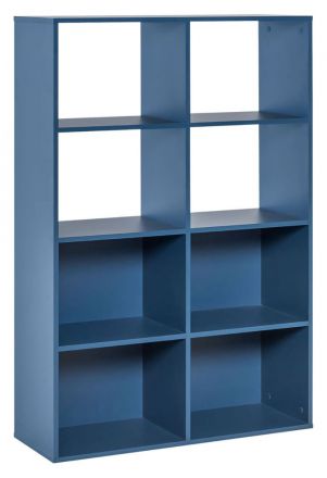 Jugendzimmer - Regal Skalle 03, Farbe: Blau - Abmessungen: 142 x 94 x 35 cm (H x B x T)