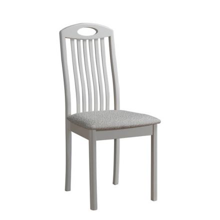 Stuhl Maridi 115, Farbe: Weiß, teilmassiv - Abmessungen: 95 x 44 x 52 cm (H x B x T)