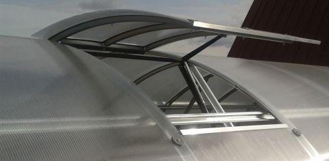 Dachfenster für die Gewächshäuser - Farbe: Aluminium