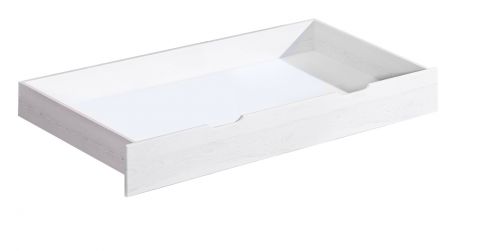 Schublade für Bett Gurami, Farbe: Weiß, massiv - 20 x 75 x 150 cm (H x B x L)