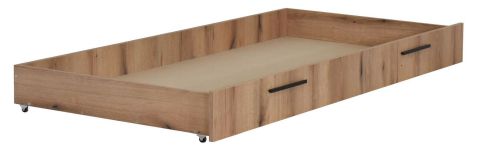 Schublade für Einzelbett Cerdanyola, Farbe: Eiche / Grau - Abmessungen: 19 x 94 x 199 cm (H x B x L)