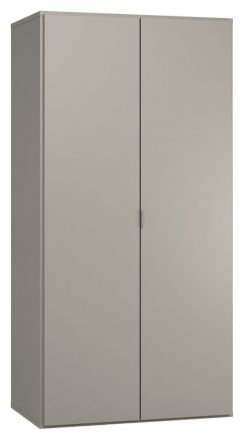 Drehtürenschrank / Kleiderschrank Bentos 13, Farbe: Grau - Abmessungen: 187 x 93 x 57 cm (H x B x T)