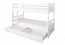 Etagenbett für Erwachsene "Easy Premium Line" K20/n inkl. 2 Schubladen und 2 Abdeckblenden, Kopf- und Fußteil gerade, Buche Vollholz massiv Weiß - Liegefläche: 90 x 200 cm, teilbar