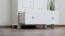 Kleiderschrank Kiefer Vollholz massiv weiß lackiert Junco 15A - Abmessung 195 x 65 x 59 cm