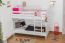 Kinderbett / Etagenbett Buche massiv Vollholz weiß lackiert 119 – Abmessung 90 x 200 cm