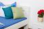 Einzelbett / Gästebett "Easy Premium Line" K6, 140 x 200 cm Buche Vollholz massiv weiß lackiert