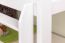 Stockbett für Erwachsene "Easy Premium Line" K19/n inkl. 2 Schubladen und 2 Abdeckblenden, Kopf- und Fußteil mit Löchern, Buche Vollholz massiv Weiß - 90 x 200 cm (B x L), teilbar