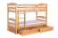 Stockbett für Erwachsene "Easy Premium Line" K21/n inkl. 2 Schubladen und 2 Abdeckblenden, Kopf- und Fußteil gerundet, Buche Vollholz massiv Natur - 90 x 200 cm (B x L), teilbar