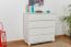 Sideboard mit 4 Schubladen, Farbe: Weiß, Breite: 100 cm - Küchenschrank, Anrichte, Sideboard