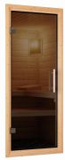 Türpaket 68 mm Sauna graphit Ganzglas 655 * 1750 mm