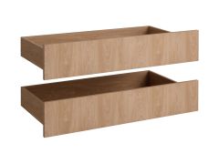 Schubladen | 2er Set | Farbe: Eiche Puccini | Maße: 90,5 x 44,5 x 19 cm