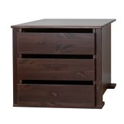 Eingebaute Schubladen für Kleiderschränke | Farbe: Tabacco | Maße: 62 x 57 x 50 cm