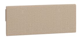 Kopfteilpolsterung für Einzelbett / Gästebett Aegir 29 / 30 / 31, Farbe: Braun, Maße: 47,5 x 120 x 4 cm