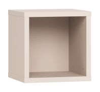 Hängeregal / Wandregal | Farbe: Beige | quadratisches Design | Maße: 32 x 30 x 32 cm | 1 Fach | für Wohnzimmer