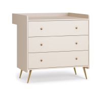 Babyzimmer Wickelaufsatz für Kommode Knut 01 | Farbe: Beige | Maße: 90 x 26,5 x 15 cm | Kinderzimmer