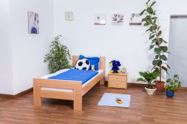 Kinderbett / Jugendbett "Easy Premium Line" K2, Buche Vollholz massiv Natur