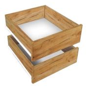 Schubladen für Kleiderschrank, 2er Set, Farbe: Eiche Golden Craft - für Schränke mit der Breite 250 cm