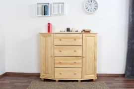 Kommode Kiefer massiv Vollholz natur Junco 167 - Abmessung 100 x 120 x 47 cm (H x B x T)