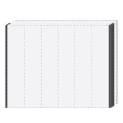 Seitlicher Rahmen für Drehtürenschrank / Kleiderschrank Afega und Anbaumodule, 2er Set, Farbe: Weiß Hochglanz - Höhe: 226 cm