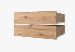 2x Schrankschubladen, Farbe: Artisan