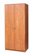 Drehtürenschrank / Kleiderschrank Sepatan 18, Farbe: Erle - Abmessungen: 182 x 80 x 51 cm (H x B x T)