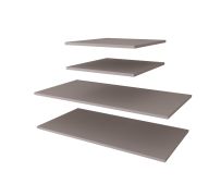 Holzeinlegeboden für Kleiderschrank | 6er Set | Farbe: Kaschmir | für Schränke mit der Breite: 250 cm
