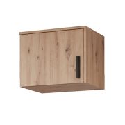 Schrankaufsatz für Fafe 06| Eiche Artisan | 1 Tür | Soft Close | 40 x 52 x 40 cm | Holzoptik | minimalistischer Stil | ausreichend Stauraum | eckig
