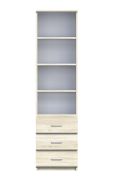 Regal Pamulang 02, Farbe: Sonoma Eiche - Abmessungen: 200 x 52 x 40 cm (H x B x T)