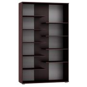 Regal Tabubil 21, Farbe: Wenge - Abmessungen: 200 x 120 x 41 cm (H x B x T)