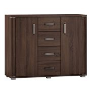 Kommode Aitape 17, Farbe: Sonoma Eiche dunkel - Abmessungen: 92 x 119 x 40 cm (H x B x T)