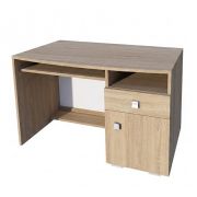 Schreibtisch Rabaul 32, Farbe: Sonoma Eiche - Abmessungen: 76 x 120 x 60 cm (H x B x T)