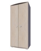 Drehtürenschrank / Kleiderschrank Rabaul 23, Farbe: Sonoma Eiche - Abmessungen: 200 x 90 x 55 cm (H x B x T)