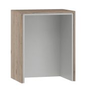 Erweiterung für Schreibtisch Cianjur, Farbe: Eiche / Weiß - Abmessungen: 77 x 60 x 45 cm (H x B x T)