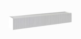 TV-Unterschrank / Hängeschrank | 2 Fächer | schlicht | 180 x 40 x 28 cm | Weiß | 2 Türen | für Wohnzimmer | hochwertig Verarbeitet