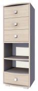 Regal Rabaul 13, Farbe: Sonoma Eiche - Abmessungen: 138 x 49 x 40 cm (H x B x T)