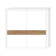 Rahmen für Schiebetürenschrank / Kleiderschrank Faleasiu 08 und 09, Farbe: Weiß