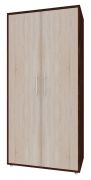 Drehtürenschrank / Kleiderschrank Curug 13, Farbe: Nuss / Ulme - Abmessungen: 188 x 90 x 34 cm (H x B x T)