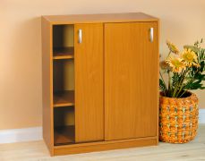 Kommode Kebumen 03, Farbe: Erle - Abmessungen: 100 x 80 x 40 cm (H x B x T)