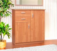 Kommode Kebumen 25, Farbe: Erle - Abmessungen: 105 x 98 x 40 cm (H x B x T)
