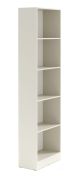 Regal | 4 Einlegeböden | Farbe: Kaschmir | Höhe 210 cm | Bücherregal | ABS-Kanten | 59 x 30 x 210 cm | 5 Fächer | Edegem 06