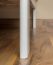 Futonbett / Massivholzbett Kiefer Vollholz massiv weiß lackiert A10, inkl. Lattenrost - Abmessung 140 x 200 cm