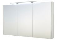 Bad - Spiegelschrank Bidar 31, Farbe: Weiß glänzend – 65 x 110 x 12 cm (H x B x T)