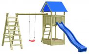 Spielturm K39 inkl. Sandkasten und Einzelschaukel FSC® - Abmessungen: 410 x 190 cm (L x B)