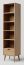 Regal Eiche massiv natur Aurornis 19 - Abmessungen: 200 x 50 x 40 cm (H x B x T)