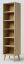 Regal Kiefer massiv natur Aurornis 18 - Abmessungen: 200 x 50 x 40 cm (H x B x T)