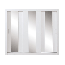 Schiebetürenschrank / Kleiderschrank Zwalm 01, Farbe: Weiß - Abmessungen: 215 x 250 x 60 cm (H x B x T)